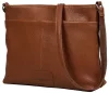 Burkely Soft Skylar gesztenyebarna női bőr oldaltáska, crossbody 31 x 26 x 10,5 cm
