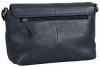 Burkely Soft Skylar sötétkék női bőr oldaltáska, crossbody 24 x 19,5 x 12 cm