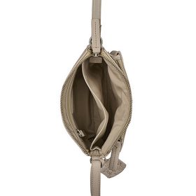   Burkely Soft Skylar Minibag bézs-szürke női bőr kézitáska, vállpánttal 20 × 6 × 13 cm