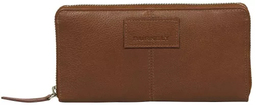 Burkely Soft Skylar mogyoró színű, bőr pénztárca RFID védelemmel