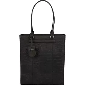   Burkely Casual Cayla fekete női bőr laptoptartós válltáska, shopper 14"