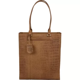   Burkely Casual Cayla konyak női bőr laptoptartós válltáska, shopper 14"