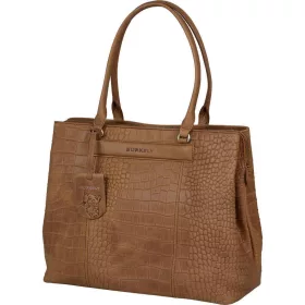   Burkely Casual Cayla konyak női bőr laptoptartós válltáska 13,3"