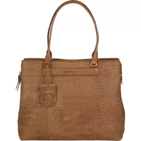   Burkely Casual Cayla konyak női bőr laptoptartós válltáska 13,3"