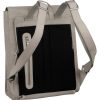 Burkely Casual Cayla világosszürke női bőr hátizsák, laptoptáska 14"