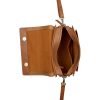 Burkely Casual Cayla konyakszín fedeles női bőr kézitáska, vállpánttal 25 x 19 cm