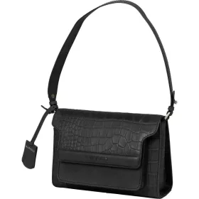   Burkely Casual Cayla fekete női bőr válltáska 23 x 15,5 cm