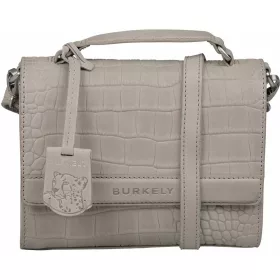   Burkely Casual Cayla világosszürke kisméretű női bőr kézitáska, vállpánttal 20 x 15 cm