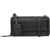 Burkely Casual Cayla fekete női bőr mini válltáska, mobiltartó 20 x 11 cm