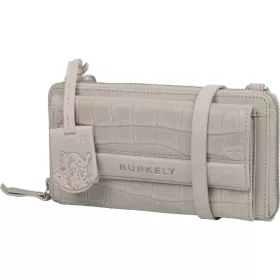  Burkely Casual Cayla világosszürke női bőr mini válltáska, mobiltartó 20 x 11 cm
