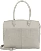 Burkely Cool Colbie szürke női bőr laptoptartós válltáska 15,6" 40 x 33 cm