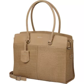   Burkely Cool Colbie drapp női bőr laptoptartós válltáska 15,6" 40 x 33 cm