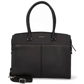   Burkely Cool Colbie fekete női bőr laptoptartós válltáska 15,6" 40 x 33 cm