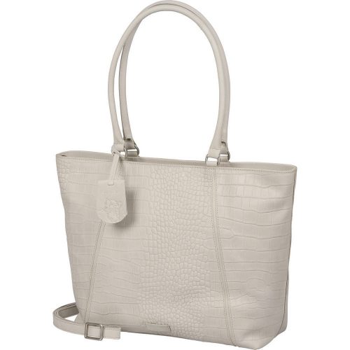 Burkely Cool Colbie törtfehér női bőr laptoptartós válltáska 15,6" 35 x 30 cm