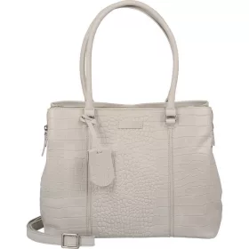   Burkely Cool Colbie törtfehér női bőr laptoptartós válltáska 13,3" 34 x 26 cm