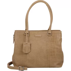 Burkely Cool Colbie drapp női bőr laptoptartós válltáska 13,3" 34 x 26 cm