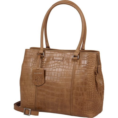 Burkely Cool Colbie konyakbarna női bőr laptoptartós válltáska 13,3" 34 x 26 cm