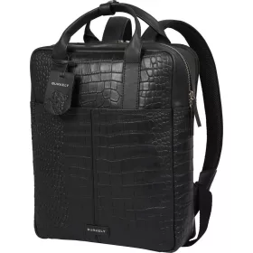   Burkely Cool Colbie fekete kroko bőr hátizsák, laptop tartóval 14"