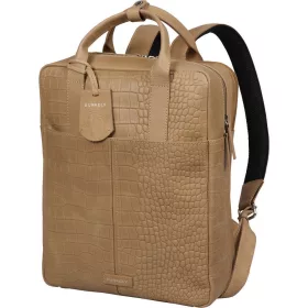   Burkely Cool Colbie drapp színű kroko bőr hátizsák, laptop tartóval 14"