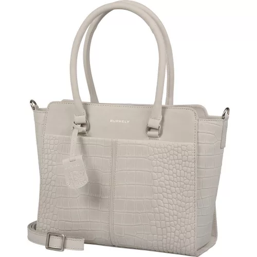 Burkely Cool Colbie törtfehér kroko bőr válltáska 30 x 25 cm