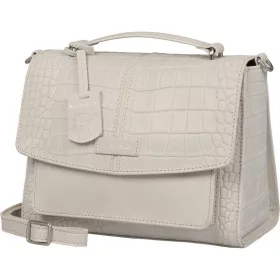   Burkely Cool Colbie törtfehér kroko bőr kézitáska, vállpánttal 25 x 19 cm