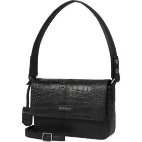   Burkely Cool Colbie fekete kroko női bőr válltáska 22 x 16 cm