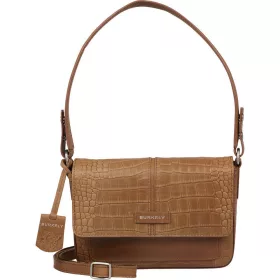   Burkely Cool Colbie konyakbarna kroko női bőr válltáska 22 x 16 cm