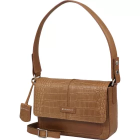   Burkely Cool Colbie konyakbarna kroko női bőr válltáska 22 x 16 cm
