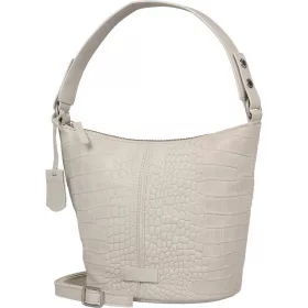   Burkely Cool Colbie törtfehér kroko női bőr válltáska, kézitáska 27 x 20 cm