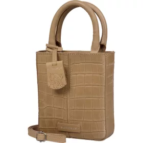   Burkely Cool Colbie drapp kroko női bőr kézitáska, vállpánttal  18 x 15 cm