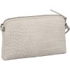 Burkely Cool Colbie törtfehér kroko női bőr mini oldaltáska  19 x 15 cm