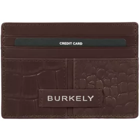 Burkely Bold Brandy barna bőr bankkártyatartó, 10 × 8 cm