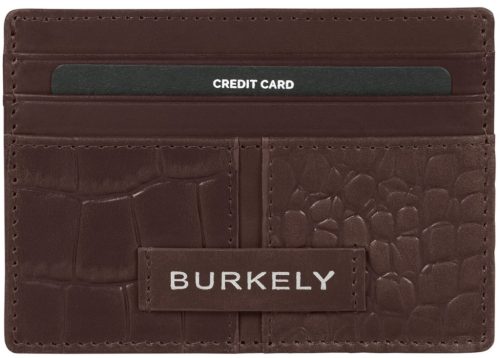 Burkely Bold Brandy barna bőr bankkártyatartó, 10 × 8 cm