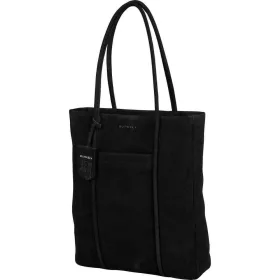   Burkely Still Selene fekete nubuk női bőr shopper 36 x 30 cm