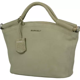   Burkely Still Selene halványzöld nubuk női bőr kézitáska, crossover 31 x 20 cm