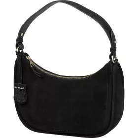   Burkely Still Selene fekete nubuk női bőr válltáska 28 x 16 cm