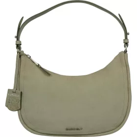   Burkely Still Selene halványzöld nubuk női bőr válltáska 28 x 16 cm