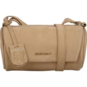   Burkely Still Selene bézs női nubuk bőr mini oldaltáska, crossover 19,5 x 12,5 cm