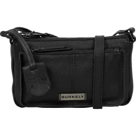   Burkely Mystic Maeve fekete női bőr mini válltáska, crossbody