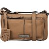 Burkely Mystic Maeve taupe női bőr mini válltáska, crossbody