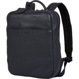   Burkely Lush Lucy sötétkék női bőr hátizsák, laptoptartóval 14"  37 x 28 cm