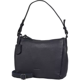   Burkely Lush Lucy sötétkék női bőr válltáska 25 x 20 cm