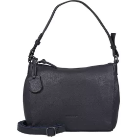   Burkely Lush Lucy sötétkék női bőr válltáska 25 x 20 cm