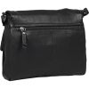 Burkely Lush Lucy fekete női bőr oldaltáska, crossbody 25 x 20 cm