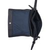 Burkely Lush Lucy sötétkék női bőr oldaltáska, crossbody 25 x 20 cm