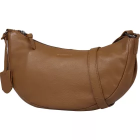   Burkely Lush Lucy konyakbarna női bőr oldaltáska, crossbody 30 x 15 cm