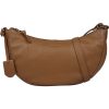 Burkely Lush Lucy konyakbarna női bőr oldaltáska, crossbody 30 x 15 cm