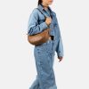 Burkely Lush Lucy konyakbarna női bőr oldaltáska, crossbody 30 x 15 cm