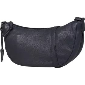   Burkely Lush Lucy sötétkék női bőr oldaltáska, crossbody 30 x 15 cm