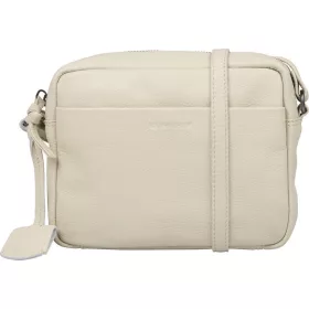   Burkely Lush Lucy törtfehér női bőr oldaltáska, crossbody 20 x 17 cm